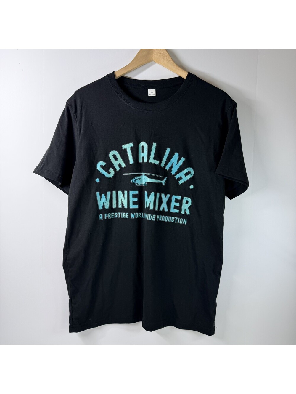Catalina Wine Mixer Step Brothers Graphic T-Shirt Black Size Medium Tee NWOT